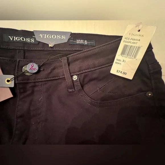 VIGOSS BLACK JEANS WAIST 31 LENGTH 29 - Picture 5 of 8